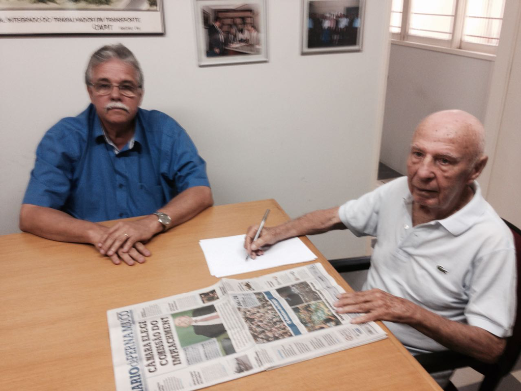 DIRETOR DO SINDICATO DOS TAXISTAS VISITA A FETRACAN